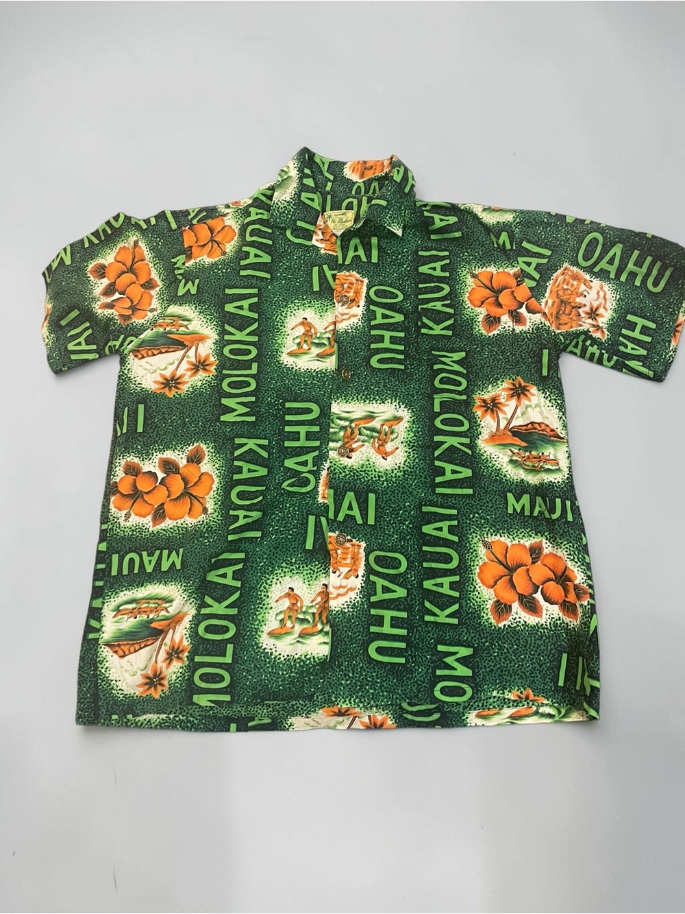 AUTHENTIC VINTAGE 1960s UI-MAIKAI HAWAIIAN NOVELTY SHIRT